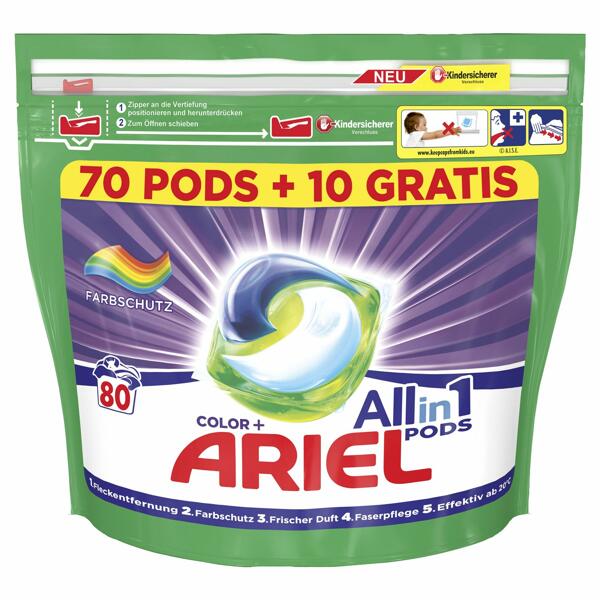ARIEL Waschmittel All-in-1 Pods Color 70 + 10 WL*