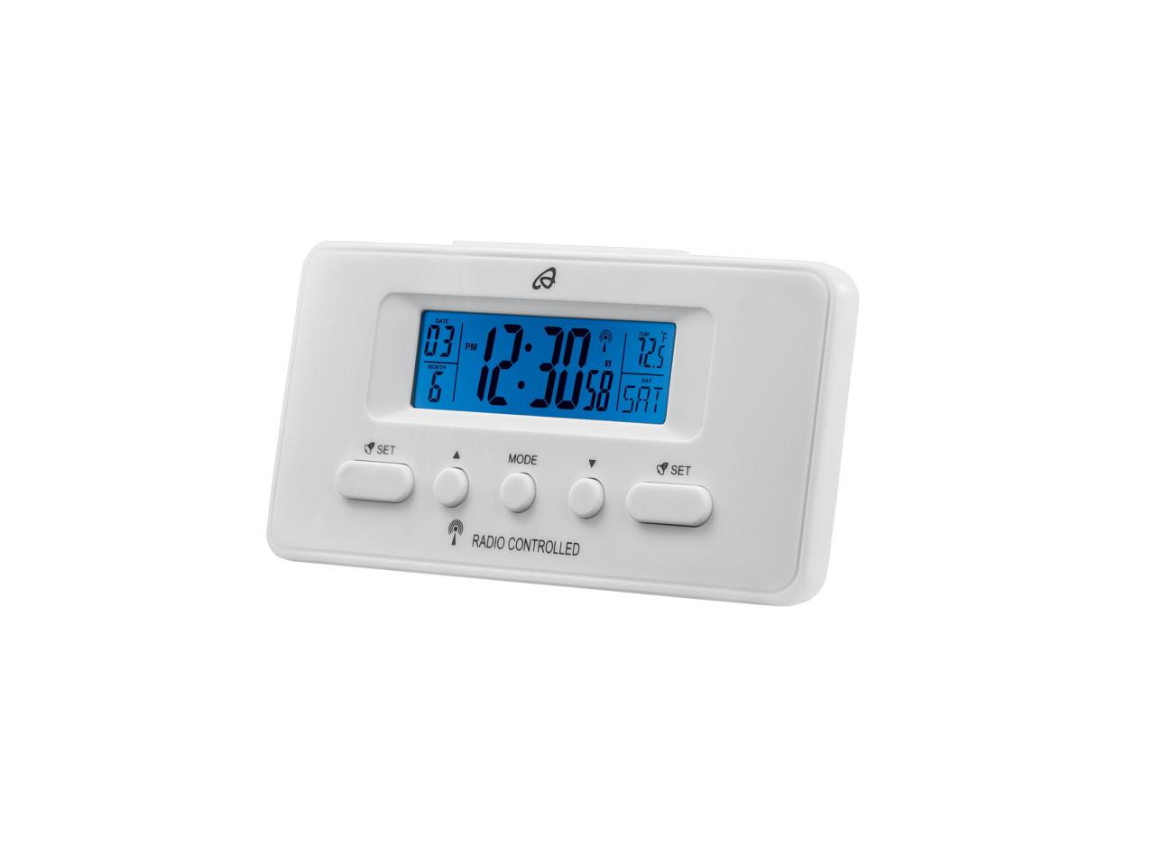 Radio-Controlled LCD Alarm Clock