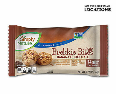 Simply Nature Brekkie Bites Banana Chocolate Chip or Mixed Berry