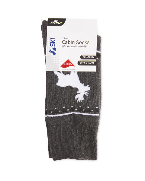 Anthracite Mountain Socks 2 Pack