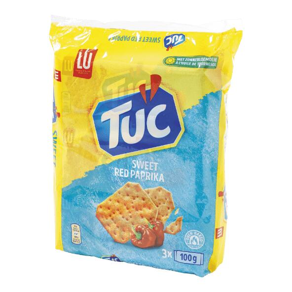 Tuc paprikacrackers, 3-pack