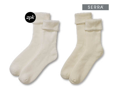 Ladies Bed Socks 2pk
