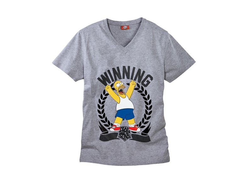 T-Shirt da uomo "Homer Simpson, Garfield"