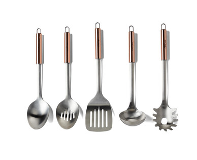Crofton Chef's Collection Stainless Steel and Copper Utensils