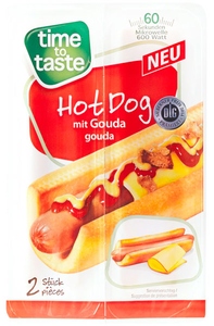 2 hot dogs au gouda