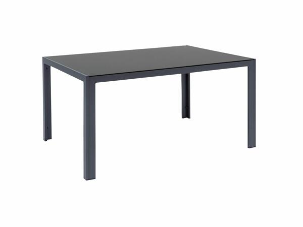 Mesa de aluminio con tablero reversible antracita 144 x 74cm