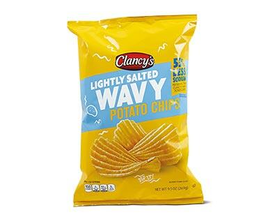 Clancy's 
 Lightly Salted Wavy Potato Chips