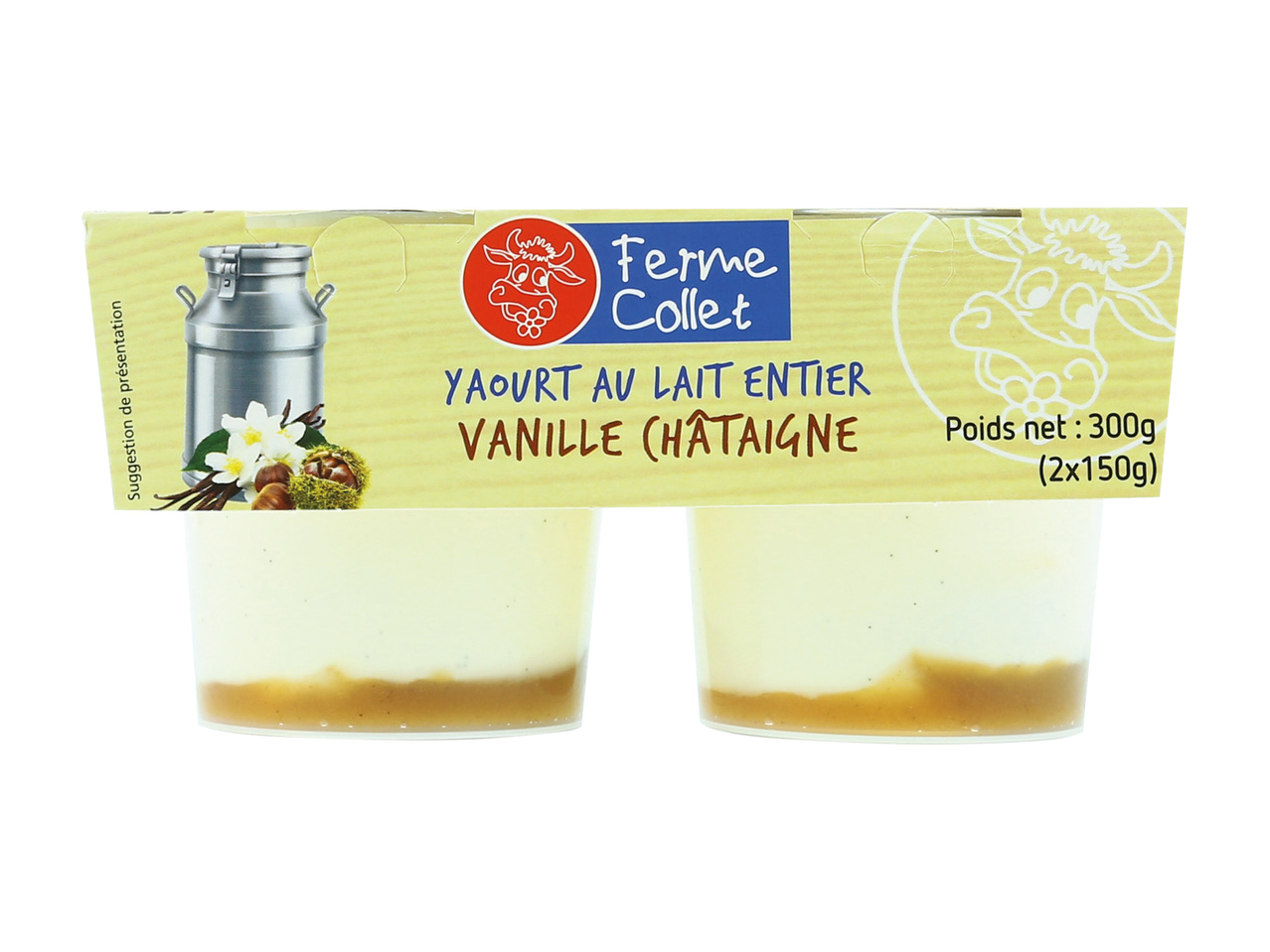 2 yaourts à la vanille sur lit de châtaigne1