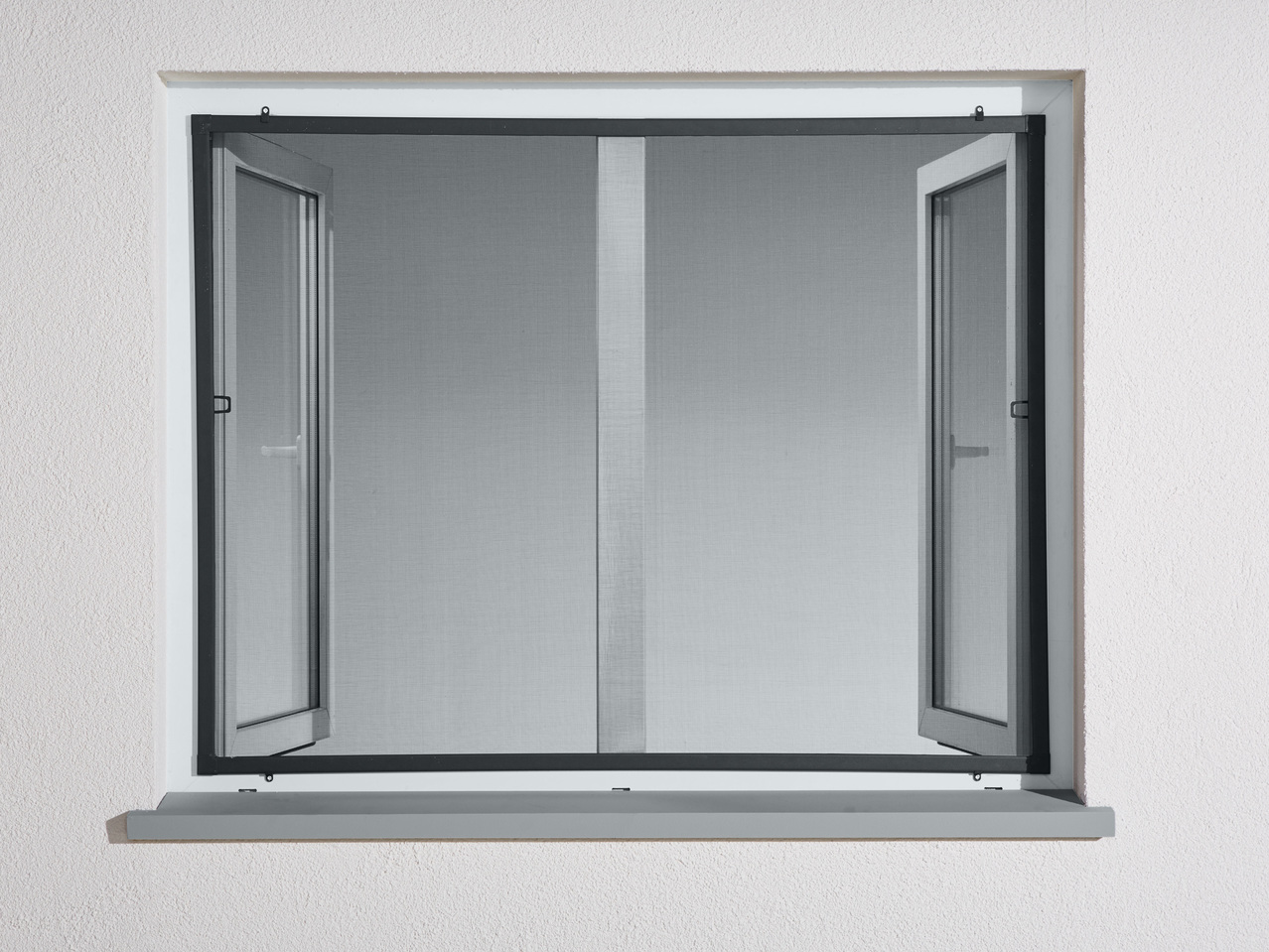 POWERFIX(R)PROFI+ Aluminium-Insektenschutz-Fenster, 130 x 150 cm