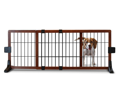 Heart to Tail Freestanding Wooden Pet Gate