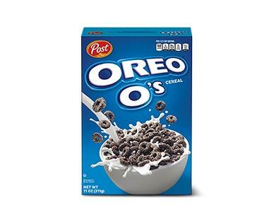 Post Oreo O's or Chips Ahoy Cereal