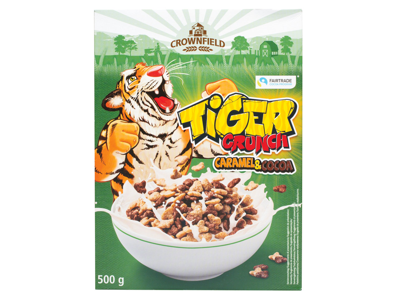 Cereale Tiger Crunch, caramel și cacao