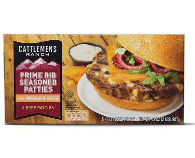Cattlemen's Ranch Hatch Chile & Provolone or Prime Rib with Horseradish Cheese Burgers
