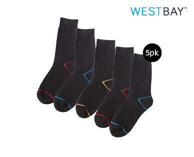 Men's Heel & Toe Socks 5pk