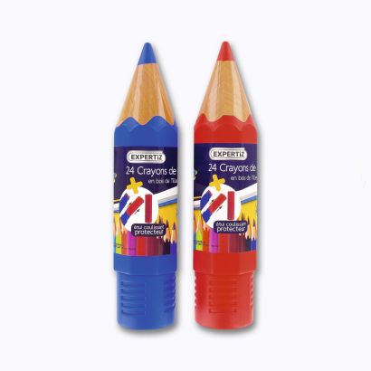 24 Crayons de couleurs