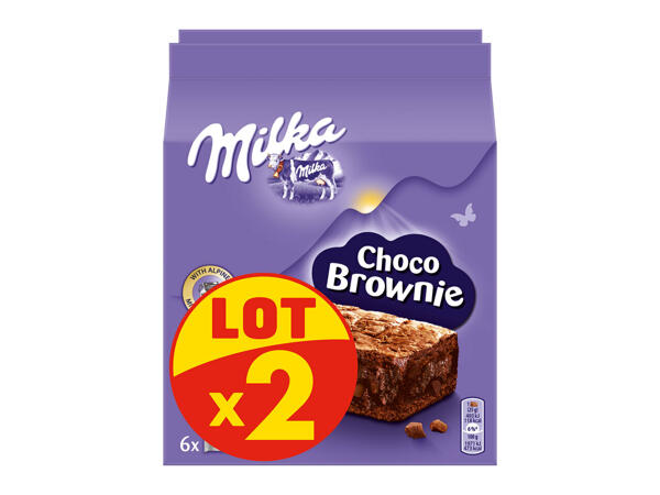 Milka brownie au chocolat