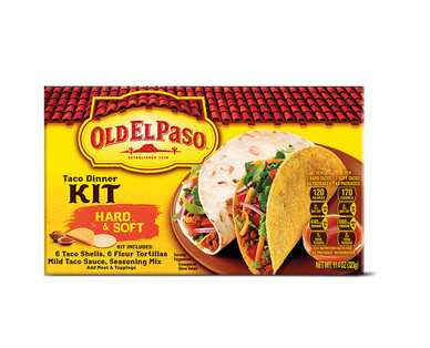 Old El Paso Hard & Soft or Stand N Stuff Taco Dinner Kits