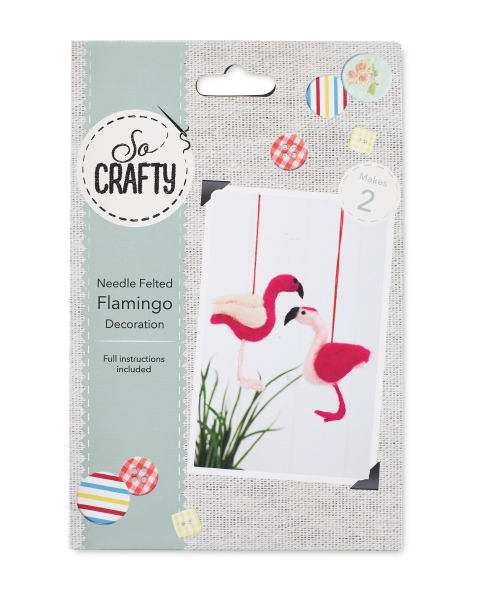 Flamingo Needle Felting Kit