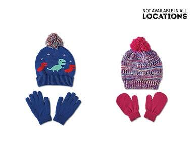 Lily & Dan Children's Winter Hat and Glove Set