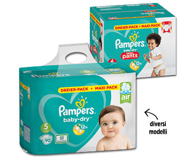 PAMPERS(R) Pannolini/Mutandine Baby Dry, confezione maxi
