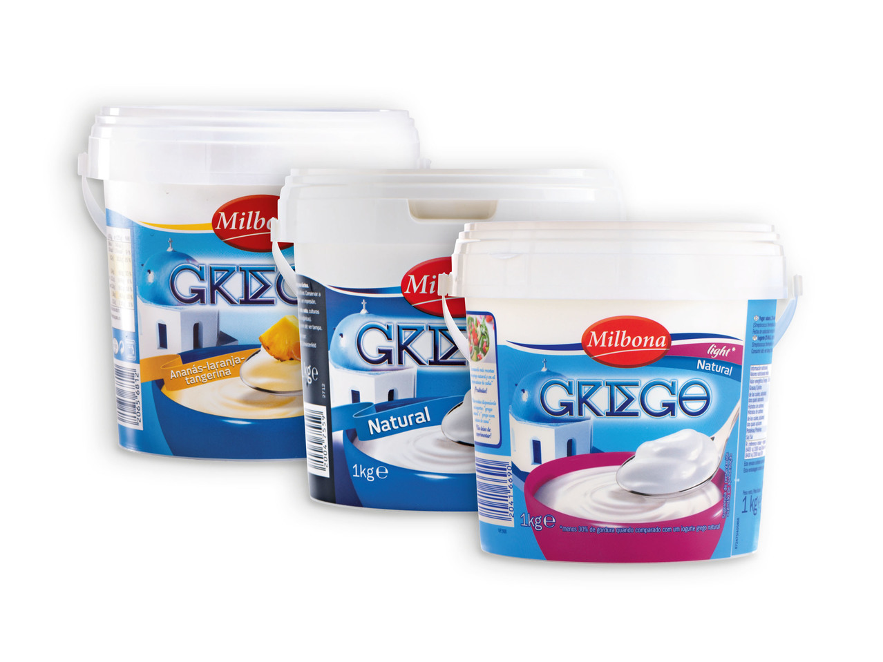 Iogurtes gregos 1 kg selecionados MILBONA(R)