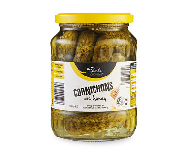 Cornichons with Chilli or Honey 680g