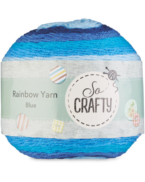 Blue So Crafty Rainbow Yarn