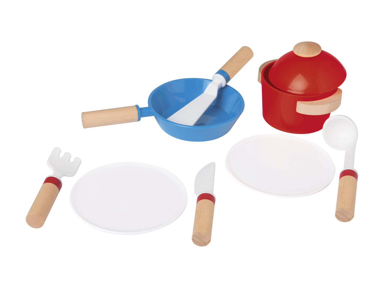 Playtive Junior Wooden Cookware Set1