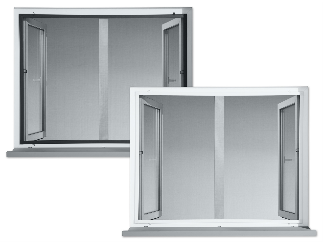 POWERFIX(R)PROFI+ Aluminium-Insektenschutz-Fenster, 100 X 120 cm
