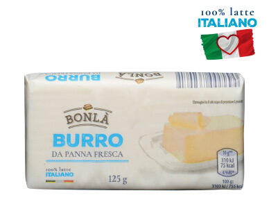 BONLÀ 
 Burro 100% italiano