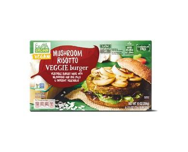 Earth Grown Mushroom Risotto or Lentil Veggie Burgers