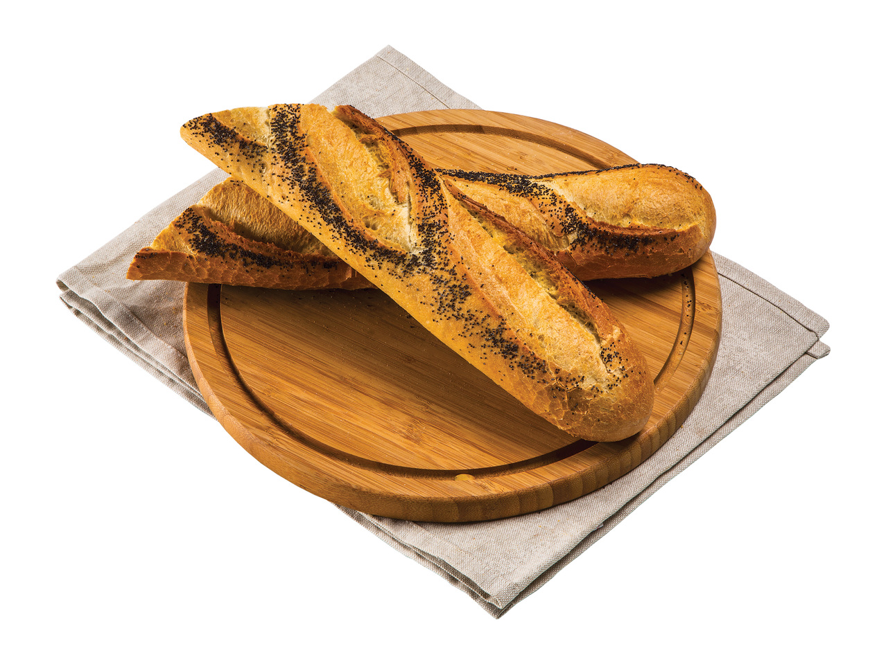 FRENCH STYLE POPPY SEEDED BAGUETTE