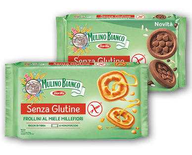 MULINO BIANCO/BARILLA Frollini al miele/al cioccolato senza glutine