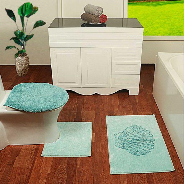 Komplet dywaników łazienkowych, 3-częściowy