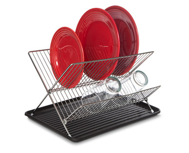 Easy Home Collapsible Dish Rack With Drainer