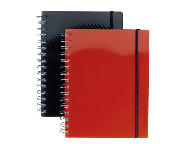 Notebook cu spirală A4, 1 bucată / A5, 2 bucăți