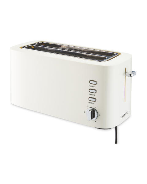 Cream Long Slot Toaster