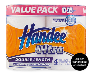 Handee Paper Towel Double Length 4pk