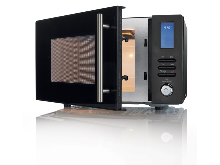 Digital Microwave Oven, Silver or Black