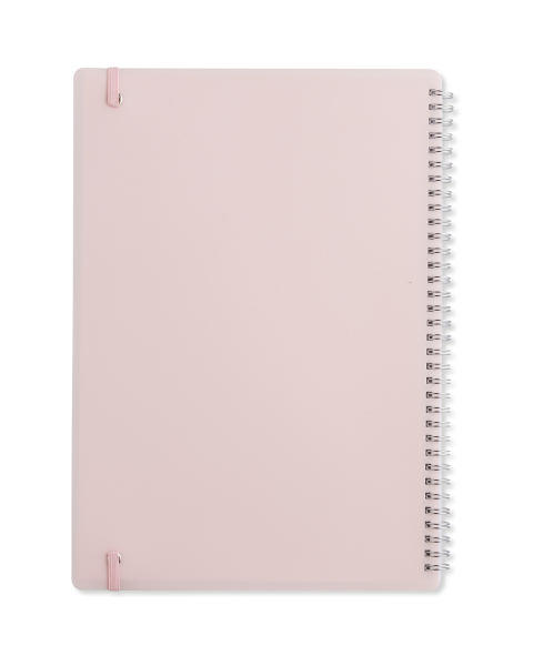 A4 Peach Spiral Bound Notebook