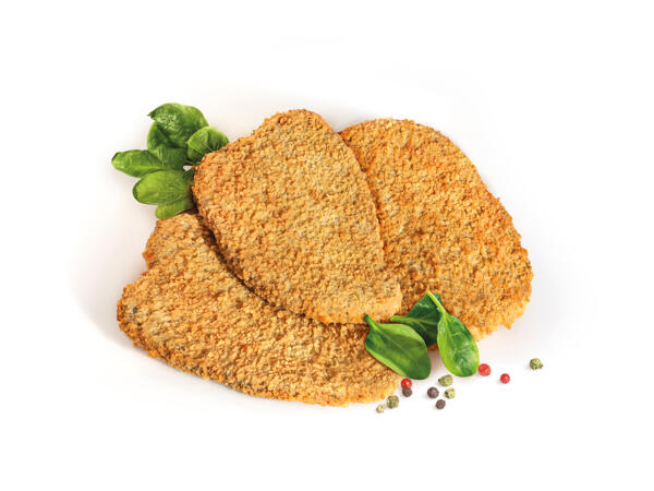 Turkey and Chicken Cutlets with Spinach