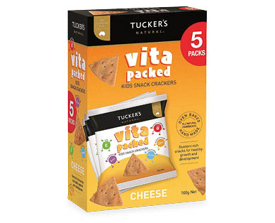 Tuckers Vita Packed Kids Crackers 5 x 20g