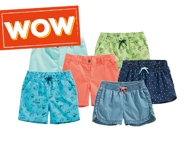IMPIDIMPI Shorts per bambini in cotone BIO, 2 pezzi