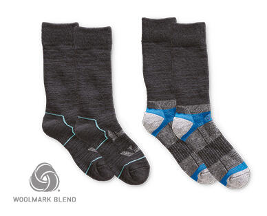 Adult's Wool Rich Hiking Socks 2pk