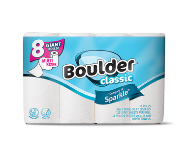 Boulder 8 Giant Rolls Classic Paper Towel