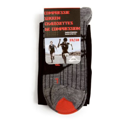 Chaussettes de compression de sport pour dames et hommes