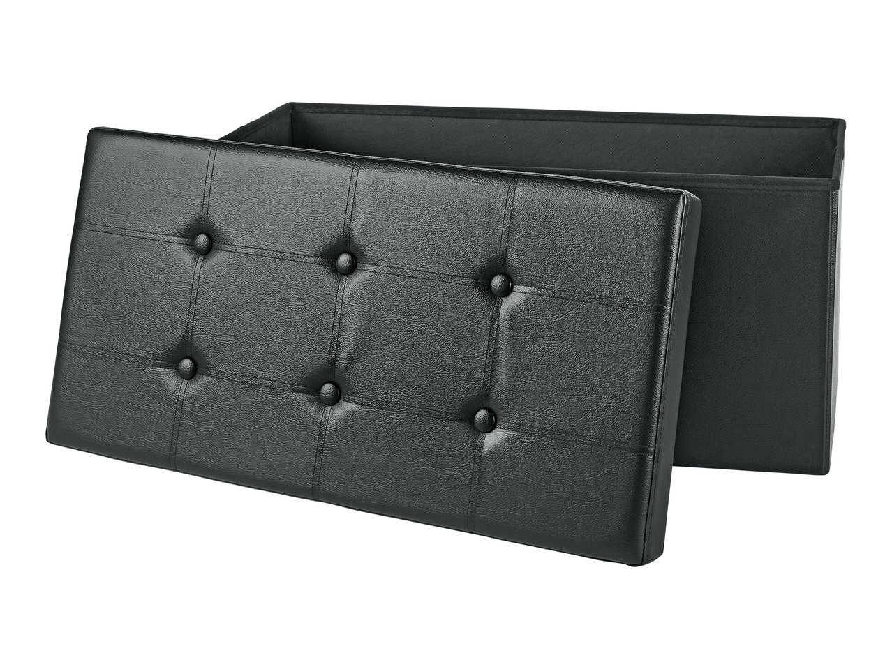 Livarno Living Faux Leather Storage Bench1