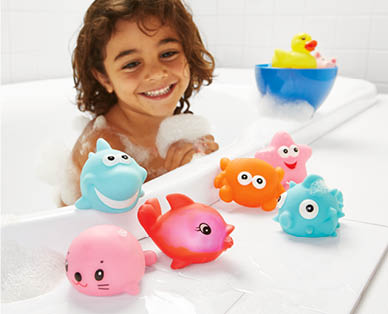 Flashing Bath Toys 3pk