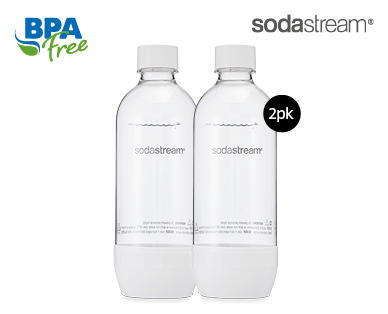 Sodastream 1L Carbonating Bottles 2 Pack