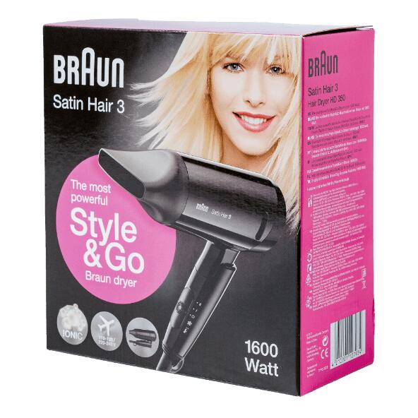 Braun Satin Hair Style & Go haardroger